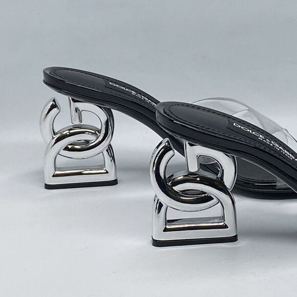 Dolce&Gabbana DG Heel PVC Mules size 37.5 - Picture 11 of 15